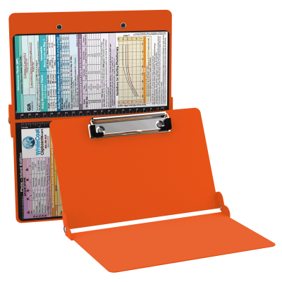 WhiteCoat Clipboard® - Orange Pediatric Infant Edition